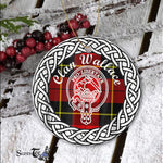 Scotstee Shop - Wallace Clan Tartan Crest Badge Plaid Ornament Gift. Christmas Tree Ornament Tartan Ornament Great Christmas Ornaments Gift