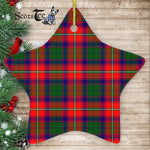Wauchope Tartan Ornament Star Ornament, Christmas Star Decorations, ceramic ornament, Plaid Star Ceramic Ornament, Christmas Ornament Decorations Gift