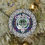 Scotstee Shop - Wood Clan Tartan Crest Badge Plaid Ornament Gift. Christmas Tree Ornament Tartan Ornament Great Christmas Ornaments Gift
