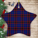 Wedderburn Tartan Ornament Star Ornament, Christmas Star Decorations, ceramic ornament, Plaid Star Ceramic Ornament, Christmas Ornament Decorations Gift