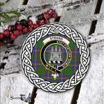 Strang (or Strange) Tartan Ornament,  ceramic ornament, personalized christmas ornaments, christmas tree ornaments, christmas door decorations, Plaid Ornament, Tartan Ceramic Ornament