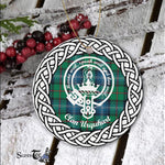 Scotstee Shop - Urquhart Clan Tartan Crest Badge Plaid Ornament Gift. Christmas Tree Ornament Tartan Ornament Great Christmas Ornaments Gift