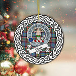 Glass Tartan Ornament,  ceramic ornament, personalized christmas ornaments, christmas tree ornaments, christmas door decorations, Plaid Ornament, Tartan Ceramic Ornament