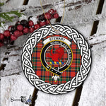 Stewart (Stuart) of Bute Tartan Ornament,  ceramic ornament, personalized christmas ornaments, christmas tree ornaments, christmas door decorations, Plaid Ornament, Tartan Ceramic Ornament
