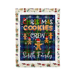 Personalized Gift Tartan Plaid Blanket Clan Smith Modern With Christmas Cookie Baking Crew Christmas Gift Blanket, Plaid Blanket, Christmas Fleece Blanket, Christmas Blanket, Tartan Blanket, Scottish Blanket, Scotland Blanket, Family Name Blanket, Custom Blanket, Personalized Blanket
