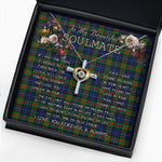To My Beautiful Soulmate Necklace In Your Eyes I Have Found My Home Clan Gunn Modern Tartan Cross Dancing Necklace