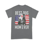 Scotstee Shop - Womens American Flag Best Dog Mom Ever Salukis USA 4th Of July Shirt