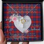Gift For My Beautiful Girlfriend Necklace Valentine Necklace Clan Graham Of Menteith Red Tartan Cross Dancing Necklace Scottish Tartan Jewelry