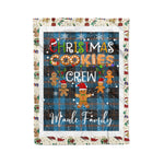 Fleece Blanket - Personalized Gift Tartan Plaid Blanket Clan Maule Ancient With Christmas Cookie Baking Crew Christmas Gift Fleece Blanket