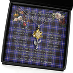 To My Beautiful Soulmate Sunflower Necklace In Your Eyes I Have Found My Home Clan Dunlop Tartan Jewelry For Girlfriend, Tartan Sunflower Pendant Necklace, Scottish Tartan Jewelry, valentine necklace, necklace girlfriend, necklace for wife, cute necklaces for girlfriend, jewelry for girlfriend, to my soulmate necklace, to my future wife necklace