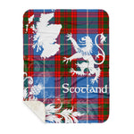Sherpa Blanket - Tartan Blanket Thistle and Lion Scottish Clan Pentland Plaid Blanket, plaid sherpa blanket queen,purple sherpa blanket,queen sherpa blanket,queen size sherpa blanket,red sherpa blanket,scottish tartan blankets,sherpa blanket,sherpa christmas blanket