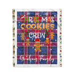 Personalized Gift Tartan Plaid Blanket Clan Graham Of Menteith Pink With Christmas Cookie Baking Crew Christmas Gift Blanket, Plaid Blanket, Christmas Fleece Blanket, Christmas Blanket, Tartan Blanket, Scottish Blanket, Scotland Blanket, Family Name Blanket, Custom Blanket, Personalized Blanket