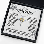 Cross Dancing Necklace - Mom Necklace -To My Mom - I Need To Say I Love You, Mom... I Do - Mother's Day Gift