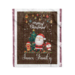 Personalized Gift Tartan Plaid Blanket Clan Innes of Cowie With Funny Santa Snowman Reindeer Merry Christmas Fleece Blanket, Home Living Room, Plaid Blanket, Tartan Blanket, Scottish Blanket, Buffalo fleece blanket, Christmas Blanket