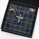 To My Beautiful Soulmate Necklace In Your Eyes I Have Found My Home Clan Arbuthnott Tartan Cross Dancing Necklace