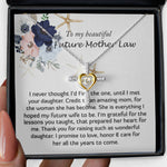 Cross Dancing Necklace - Mother-In-Law Necklace, Necklace Gift For Future Mother-In-Law From Future Son-In-Law, To My Future Mother-In-Law