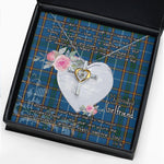 Gift For My Beautiful Girlfriend Necklace Valentine Necklace Clan Bairn Tartan Cross Dancing Necklace Scottish Tartan Jewelry