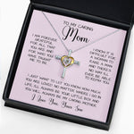 Gift For Caring Mom Form Son, To My Mom Necklace Gift For Mother's Day, Mother's Day Cross Necklace