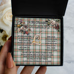 To My Beautiful Soulmate Necklace In Your Eyes I Have Found My Home Clan Grant of Auchnarrow Tartan Forever Love Necklace