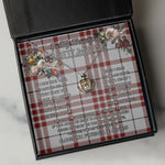 To My Beautiful Soulmate Necklace In Your Eyes I Have Found My Home Clan Clayton Tartan Crown Pendant Necklace