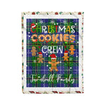 Personalized Gift Tartan Plaid Blanket Clan Turnbull Hunting With Christmas Cookie Baking Crew Christmas Gift Blanket, Plaid Blanket, Christmas Fleece Blanket, Christmas Blanket, Tartan Blanket, Scottish Blanket, Scotland Blanket, Family Name Blanket, Custom Blanket, Personalized Blanket