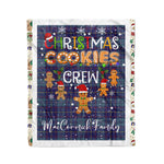 Personalized Gift Tartan Plaid Blanket Clan MacCormick With Christmas Cookie Baking Crew Christmas Gift Blanket, Plaid Blanket, Christmas Fleece Blanket, Christmas Blanket, Tartan Blanket, Scottish Blanket, Scotland Blanket, Family Name Blanket, Custom Blanket, Personalized Blanket