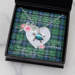 Sea Turtle Necklace Gift for My Beautiful Girlfriend Valentines Necklace Clan Armstrong Ancient Tartan Blue Turtle Necklace