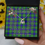 To My Beautiful Soulmate Necklace In Your Eyes I Have Found My Home Clan Armstrong Tartan Wishbone Dancing Necklace