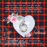 Rising Phoenix Necklace - Valentine Necklace Clan Belshes Tartan Gift for Girlfriend, Gift for My Wife Rising Phoenix Necklace