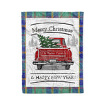 Tartan Blanket Vintage Red Truck with Christmas Tree Family Scottish Clan US Marine plaid blanket, red plaid blanket, buffalo plaid blanket, green plaid blanket, plaid fleece blanket, blue plaid blanket, red tartan blanket, tartan plaid blanket, black and white plaid blanket, , christmas plaid blanket, orange plaid blanket, tartan plaid throw blanket, pink plaid blanket, brown plaid blanket, buffalo check blanket