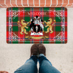 Doormat - Tartan Door Mat The Family Dalzell Welcome Mat, Plaid Doormat Scottish