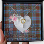 Gift For My Beautiful Girlfriend Necklace Valentine Necklace Clan Anderson Modern Tartan Cross Dancing Necklace Scottish Tartan Jewelry