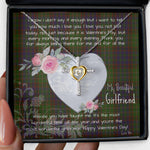 Gift For My Beautiful Girlfriend Necklace Valentine Necklace Clan Cunningham Hunting Tartan Cross Dancing Necklace Scottish Tartan Jewelry
