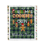 Personalized Gift Tartan Plaid Blanket Clan Blackadder With Christmas Cookie Baking Crew Christmas Gift Blanket, Plaid Blanket, Christmas Fleece Blanket, Christmas Blanket, Tartan Blanket, Scottish Blanket, Scotland Blanket, Family Name Blanket, Custom Blanket, Personalized Blanket