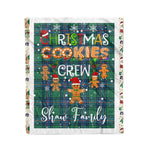 Personalized Gift Tartan Plaid Blanket Clan Shaw Ancient With Christmas Cookie Baking Crew Christmas Gift Blanket, Plaid Blanket, Christmas Fleece Blanket, Christmas Blanket, Tartan Blanket, Scottish Blanket, Scotland Blanket, Family Name Blanket, Custom Blanket, Personalized Blanket