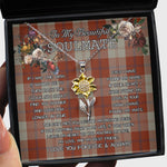 To My Beautiful Soulmate Sunflower Necklace In Your Eyes I Have Found My Home Clan Davidson Dress Dancers Tartan Jewelry For Girlfriend