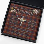 To My Beautiful Soulmate Necklace In Your Eyes I Have Found My Home Clan Ainslie Tartan Cross Dancing Necklace