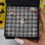 To My Beautiful Soulmate Necklace In Your Eyes I Have Found My Home Clan Douglas Grey Tartan Wishbone Dancing Necklace