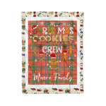 Fleece Blanket - Personalized Gift Tartan Plaid Blanket Clan Munro Ancient With Christmas Cookie Baking Crew Christmas Gift Fleece Blanket