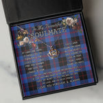 To My Beautiful Soulmate Necklace In Your Eyes I Have Found My Home Clan Angus Modern Tartan Crown Pendant Necklace