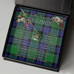 To My Beautiful Soulmate Necklace In Your Eyes I Have Found My Home Clan Monteith Tartan Crown Pendant Necklace