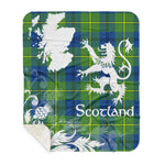 Sherpa Blanket - Tartan Blanket Thistle and Lion Scottish Clan Marjoribanks Ancient Plaid Blanket, plaid sherpa blanket queen,purple sherpa blanket,queen sherpa blanket,queen size sherpa blanket,red sherpa blanket,scottish tartan blankets,sherpa blanket,sherpa christmas blanket