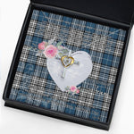 Gift For My Beautiful Girlfriend Necklace Valentine Necklace Clan Napier Tartan Cross Dancing Necklace Scottish Tartan Jewelry