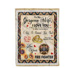 Scotstee Shop - Personalized To My Gorgeous Wife Sunflower Gifts Fleece Blanket