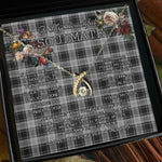 To My Beautiful Soulmate Necklace In Your Eyes I Have Found My Home Clan Grey Douglas Tartan Wishbone Dancing Necklace