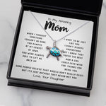 To My Amazing Mom Necklace From Son Little Boy You Taught Me Right Mom Birthday Gift For Her Mother's Day  Sea Turtle Necklace