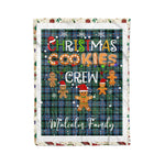 Fleece Blanket - Personalized Gift Tartan Plaid Blanket Clan Malcolm Ancient With Christmas Cookie Baking Crew Christmas Gift Fleece Blanket