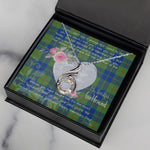 Rising Phoenix Necklace - Valentine Necklace Clan Barclay Hunting Tartan Gift for Girlfriend, Gift for My Wife Rising Phoenix Necklace