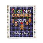 Products Personalized Gift Tartan Plaid Blanket Clan Dunlop With Christmas Cookie Baking Crew Christmas Gift Blanket, Plaid Blanket, Christmas Fleece Blanket, Christmas Blanket, Tartan Blanket, Scottish Blanket, Scotland Blanket, Family Name Blanket, Custom Blanket, Personalized Blanket