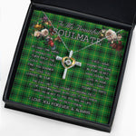 To My Beautiful Soulmate Necklace In Your Eyes I Have Found My Home Clan Arthur Tartan Cross Dancing Necklace